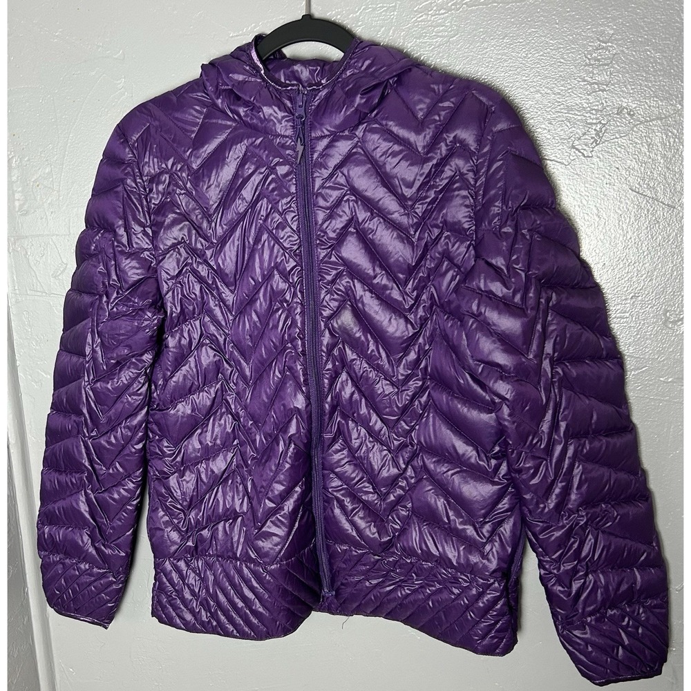 Electric Yoga 80% Down/20% Feather Quilted Packable Puffer Jacket Size L